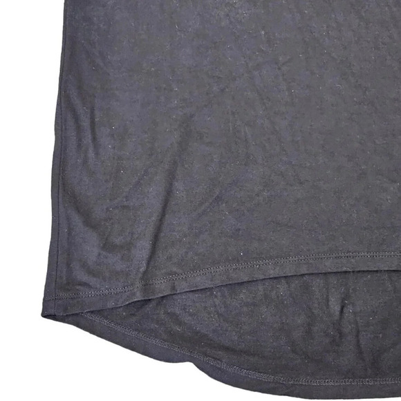 Cable & Gauge Women's Top Size M Short Sleeve Cold Shoulder Grommets Black - Picture 5 of 10